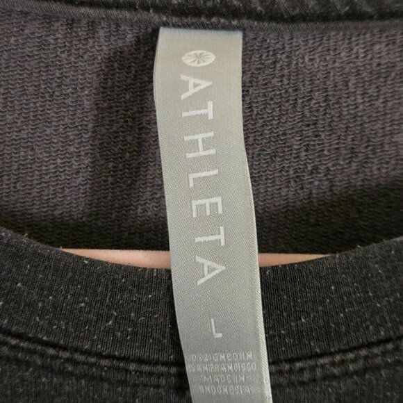 Athleta Studio To Street Black Camo Sweatshirt Size L - Picture 7 of 8
